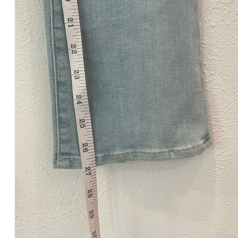 Paige Colette Crop Flare Jeans Size 27 Light Blue - Picture 7 of 7